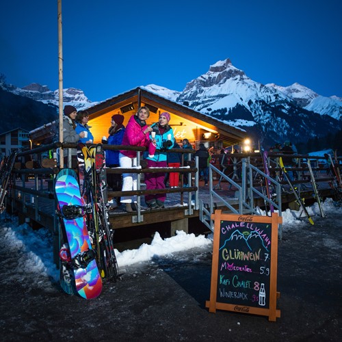 apres ski in engelberg, the chalet