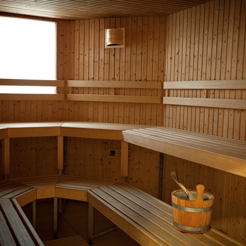 Sauna at the Hotel Terrace in Englerberg, Switzerland