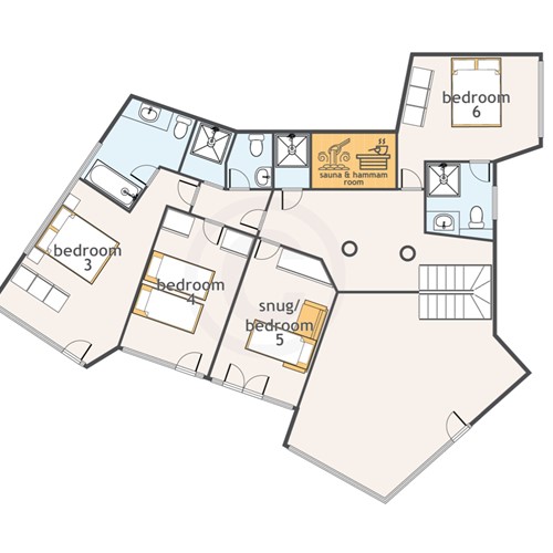 Chalet Renard Blanc - First Floor Plan