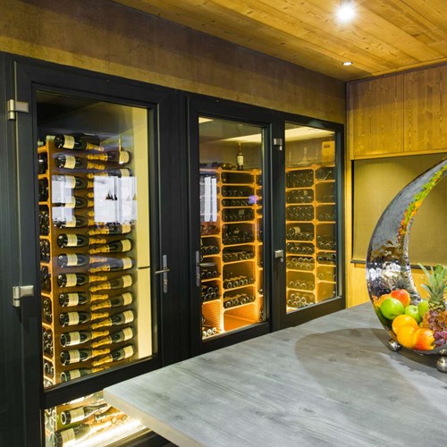 Hotel Taj-i Mah, ski in, ski out hotel in Les Arcs, France - wine cellar